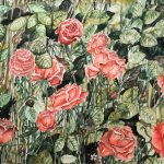 Arte en acuarela y acrílico - Rosas rojas - Myriam Segrelles - Pintora artística